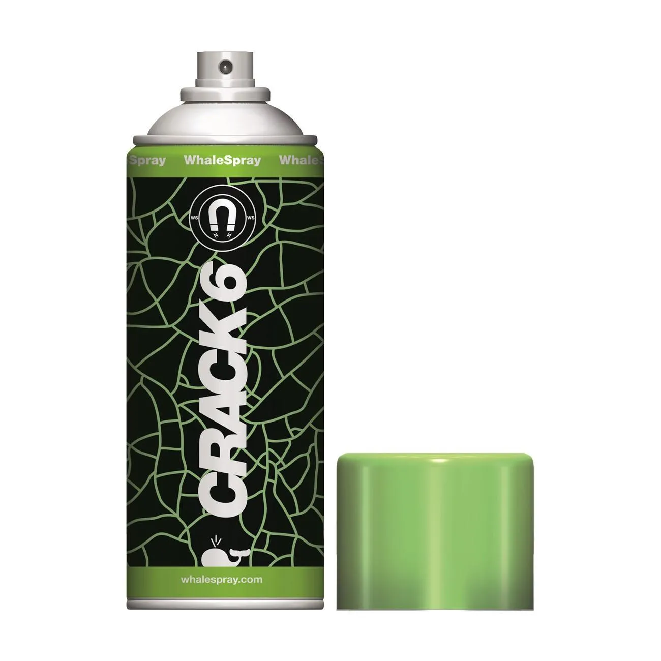 1827S0020 WhaleSpray Crack 6 NDT Fluorescent Magnetic Particles, 10oz Spray