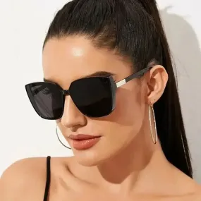 2024 Fashion Plastic Cat Eye Women Oversized Sunglasses