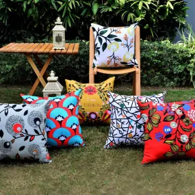 6 PCs Digital Printed Duck Cushions-Blooming