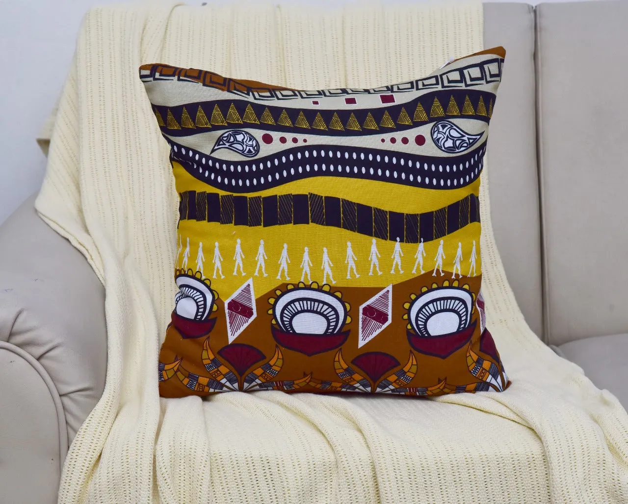 6 PCs Digital Printed Duck Cushions-Malawi