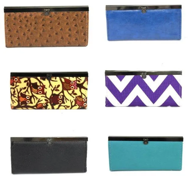 640-asst accordion wallets in assorted prints Case of 60