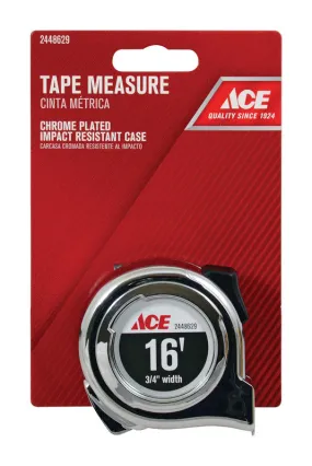 Ace 16 ft. L X 0.75 in. W Tape Measure 1 pk