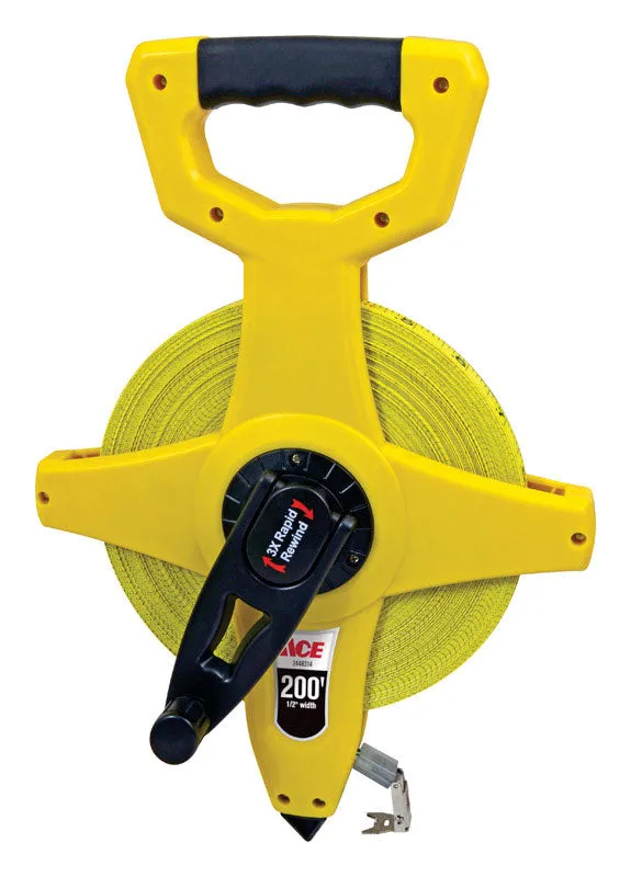 Ace 200 ft. L X 0.5 in. W Fiberglass Long Tape Measure 1 pk