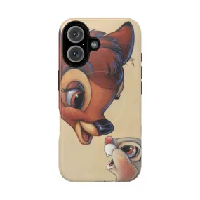 Adorable Bambi and Thumper Themed Magnetic Tough Phone Case