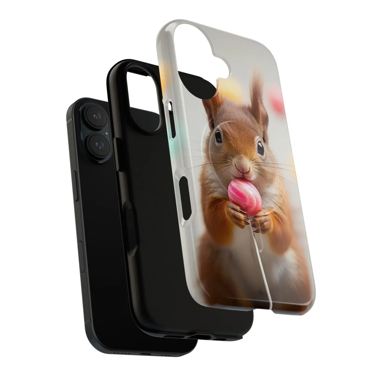 Adorable Squirrel with Lollipop Magnetic Tough Phone Case