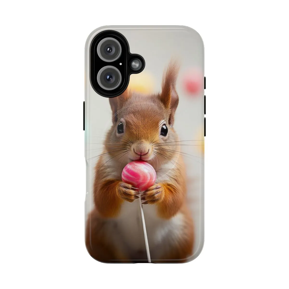 Adorable Squirrel with Lollipop Magnetic Tough Phone Case