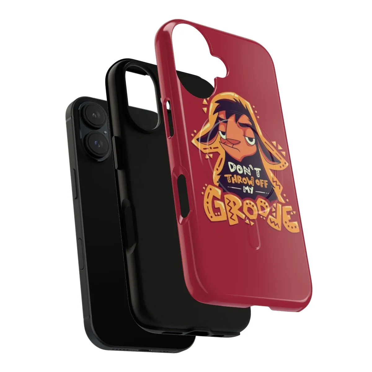 Alpaca Magnetic Tough Case with Llama Kuzco - Cartoon Emperor Design