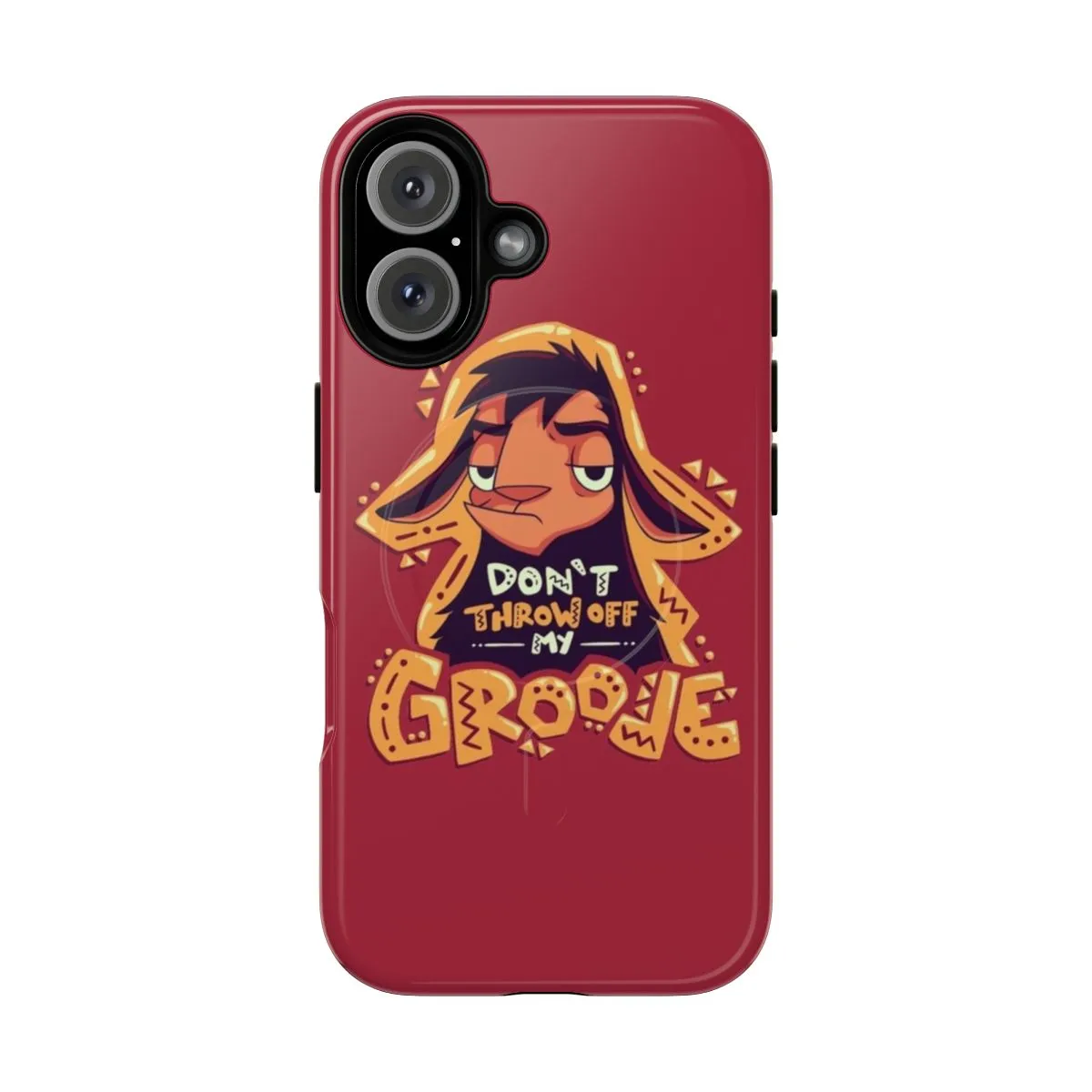 Alpaca Magnetic Tough Case with Llama Kuzco - Cartoon Emperor Design