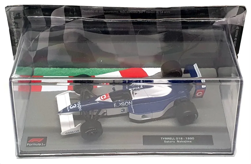 Altaya 1/43 Scale 141223C - F1 Tyrrell 018 1990 - #3 S. Nakajima