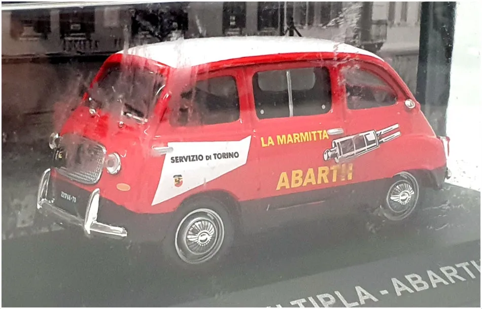 Altaya 1/43 Scale 171023 - 1960 Fiat 750 Multipla Abarth - Red/White