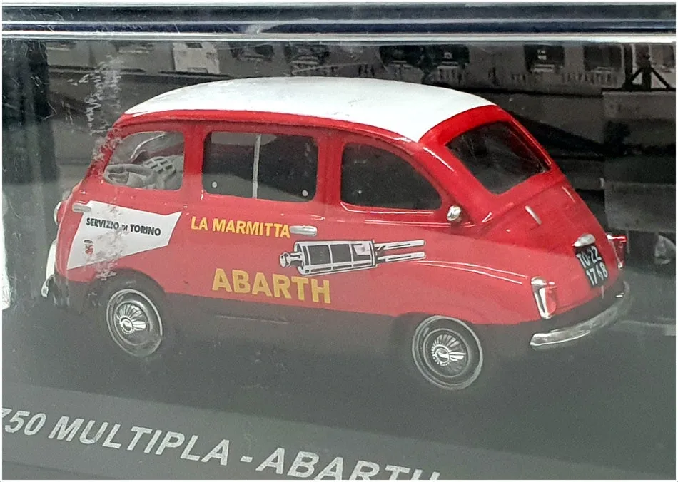 Altaya 1/43 Scale 171023 - 1960 Fiat 750 Multipla Abarth - Red/White