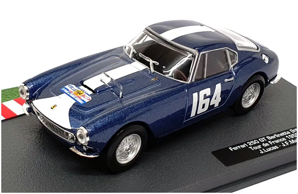 Altaya 1/43 Scale 30424F Ferrari 250 GT Berlinetta #164 Tour De France 1959 Blue