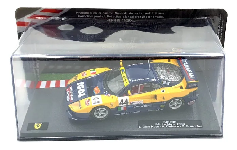 Altaya 1/43 Scale 30424S - Ferrari F40 GTE #44 24h Le Mans 1996