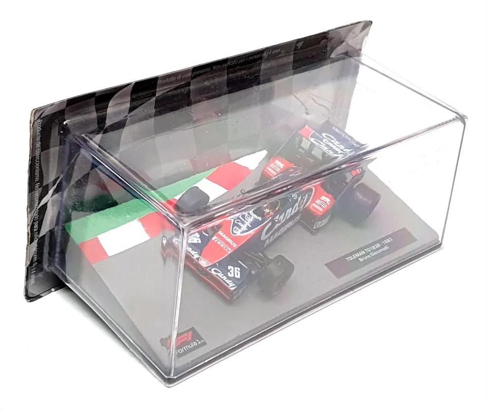 Altaya 1/43 Scale AT301122U - F1 1983 Toleman TG183B B. Giacomelli - Blue/Red