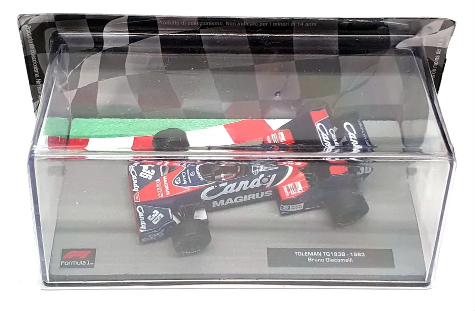 Altaya 1/43 Scale AT301122U - F1 1983 Toleman TG183B B. Giacomelli - Blue/Red