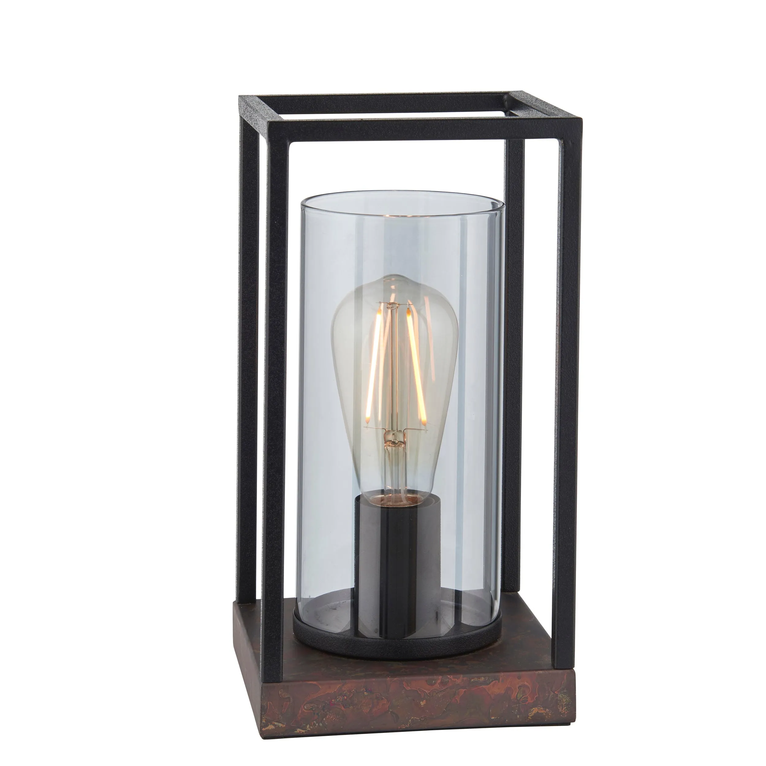 Amos Epoch Table Lamp Sand black and Bronze