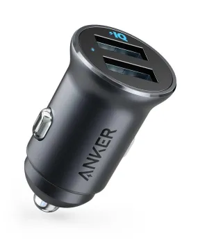 Anker PowerDrive 2 Alloy 24W Car Charger with 2 Ports