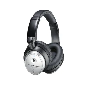 Audio-Technica QuietPoint Active Noise-Cancelling Closed-Back Headphones Silver- Certified Refurbished