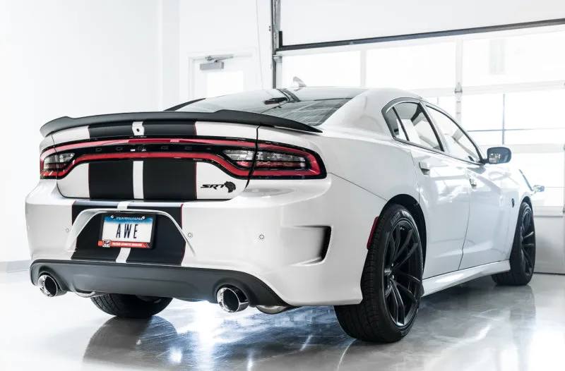 AWE Tuning 2015  Dodge Charger 6.4L/6.2L SC Non-Resonated Touring Edition Exhaust - Silver Tips