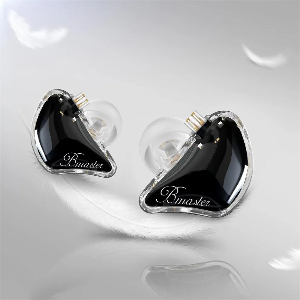 BASN Bmaster 2-Pin Triple Drivers In Ear Monitor Headphones (Black)