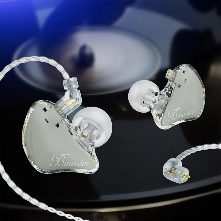 BASN Bmaster 2-Pin Triple Drivers In Ear Monitor Headphones (Grey)