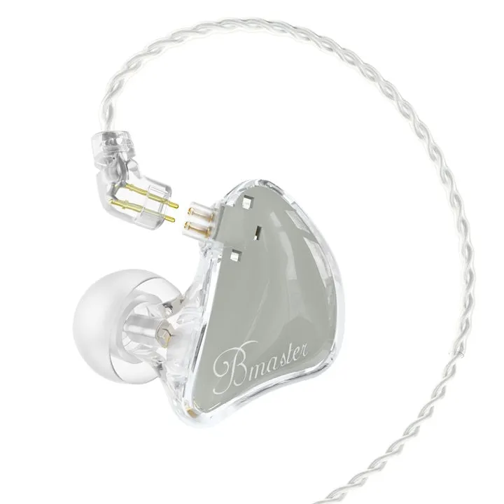 BASN Bmaster 2-Pin Triple Drivers In Ear Monitor Headphones (Grey)