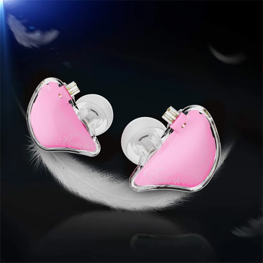 BASN Bmaster 2-Pin Triple Drivers In Ear Monitor Headphones (Pink)