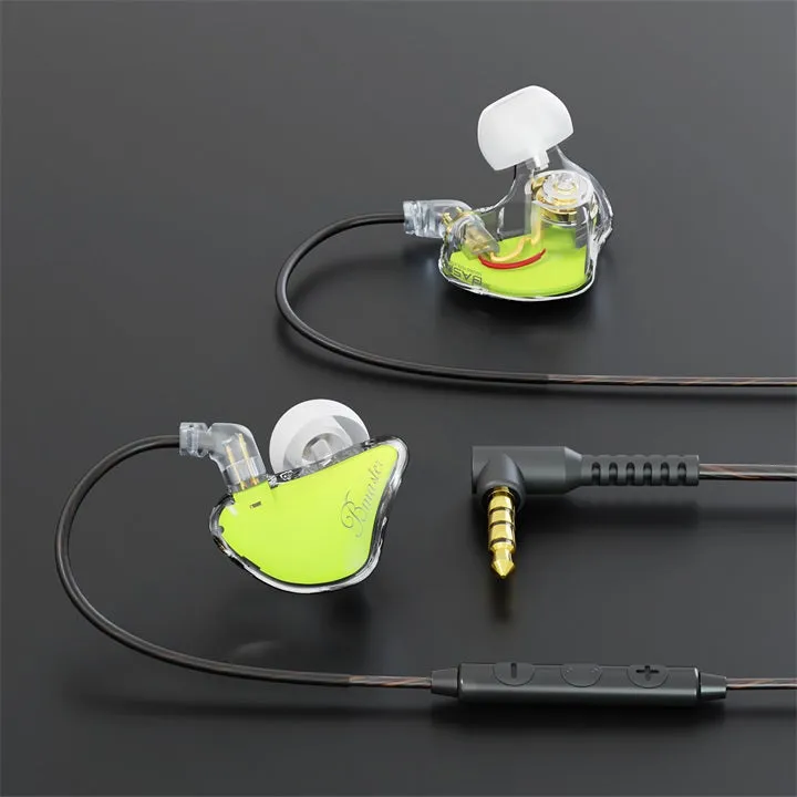 BASN Bmaster 2-Pin Triple Drivers In Ear Monitor Headphones (Yellow)