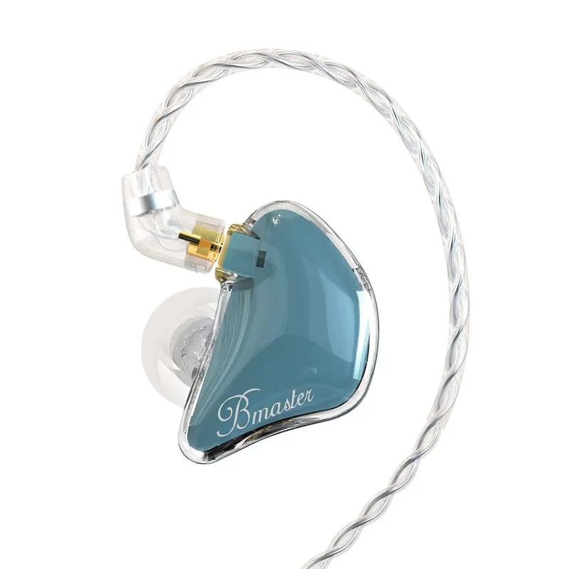 BASN Bmaster Triple Drivers In Ear Monitor Headphones (Blue)