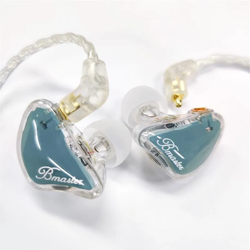 BASN Bmaster Triple Drivers In Ear Monitor Headphones (Blue)