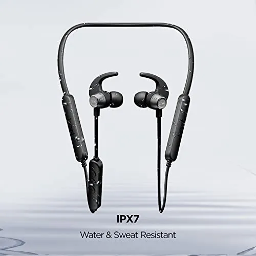 boAt Rockerz 255 Pro  Bluetooth Neckband with Upto 60 Hours Playback, ASAP Charge, IPX7, Dual Pairing and Bluetooth v5.2(Active Black)