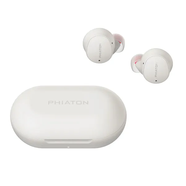 BonoBuds Lite Bluetooth(R) Earbuds with Microphone and Charging Case, AI Noise Reduction, PPU-TW0060 (Floral White)