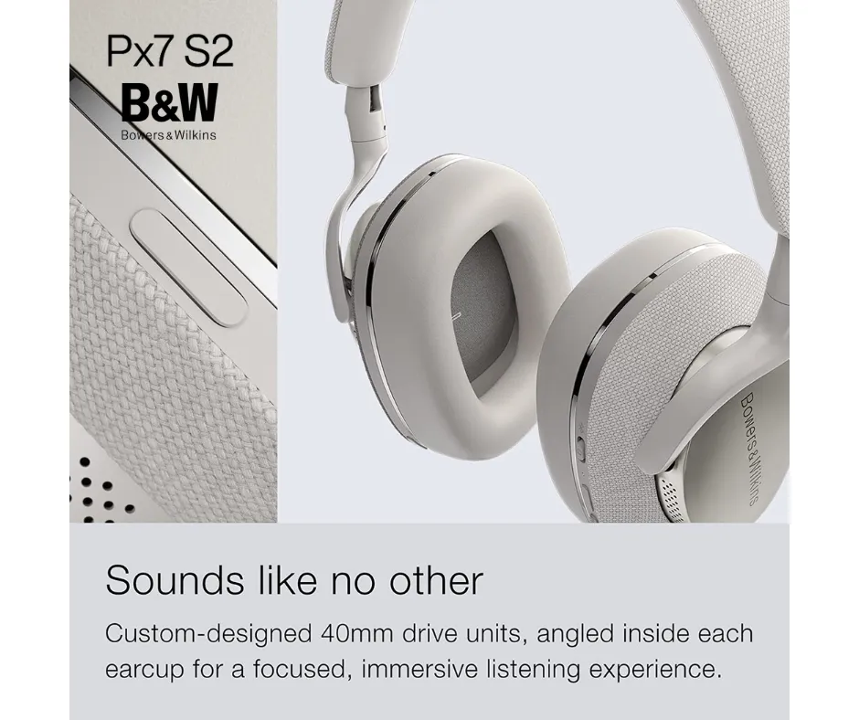 Bowers & Wilkins Px7 S2 Over-Ear Noise Canceling Headphones