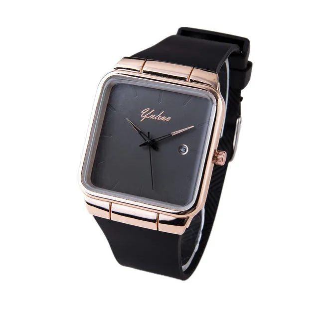 Brand Women Watches Women Silicone Square reloj mujer Luxury Dress Watch Ladies Quartz Rose Gold Wrist Watch Montre Femme