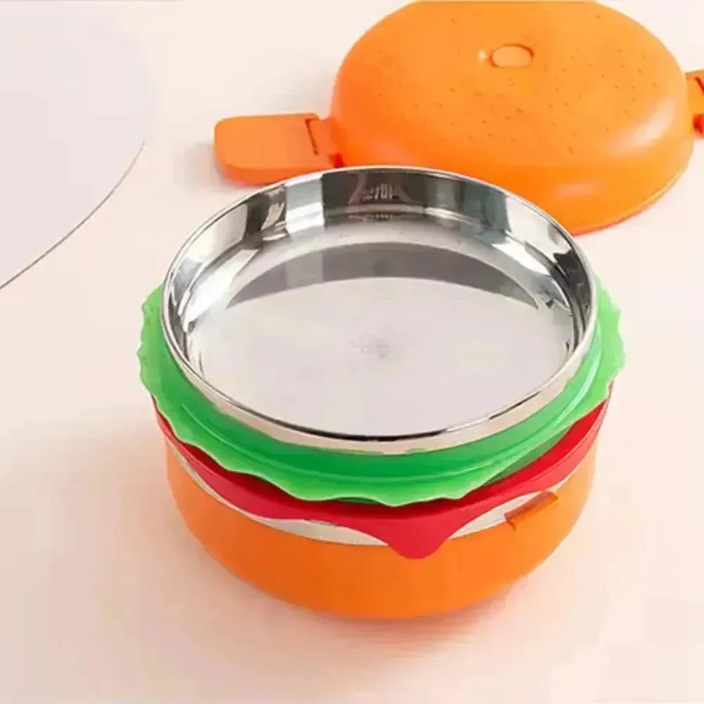 Burger Shaped Stainless Steel Lunch Box