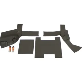 Case 2390 Series Tractor Replacement Lower Cab Foam Kit - Basketweave Black