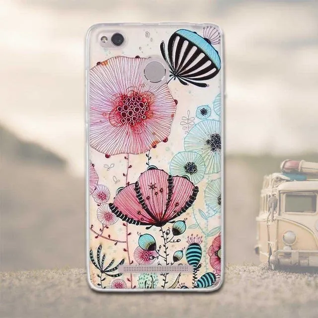 Case For Xiaomi Redmi 3 Pro 3s Redmi 3s Painting Phone Back Cover FOR Xiaomi Redmi 3 Pro Case Redmi 3S 3 S Pro Soft Silicon Case