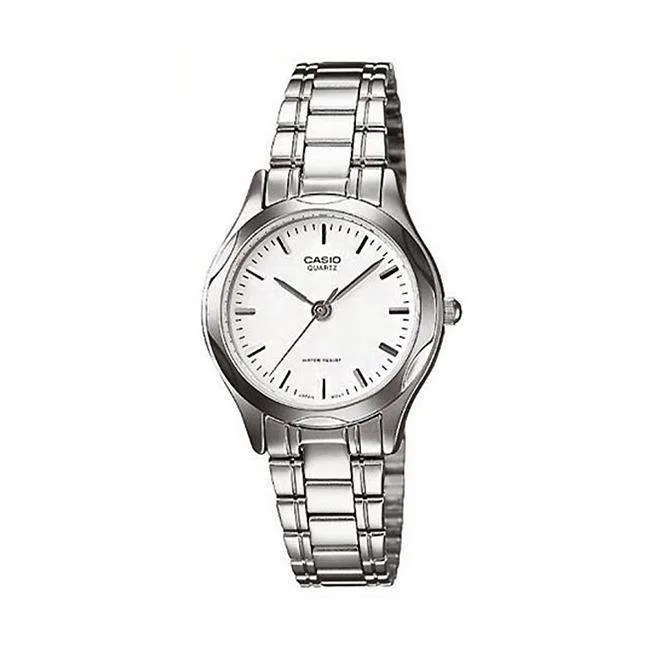 Casio LTP-1275D-7ADF Silver Stainless Steel Strap Watch for Women