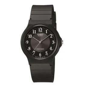 Casio MQ-24-1B3LDF Black Rubber Strap Unisex Watch