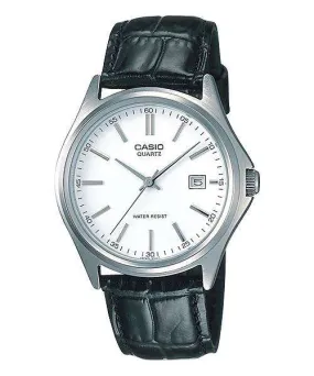 Casio MTP-1183E-7ADF Black Leather Strap Watch for Men