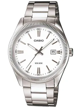 Casio MTP-1302D-7A1VDF Silver Stainless Steel Strap Watch for Men