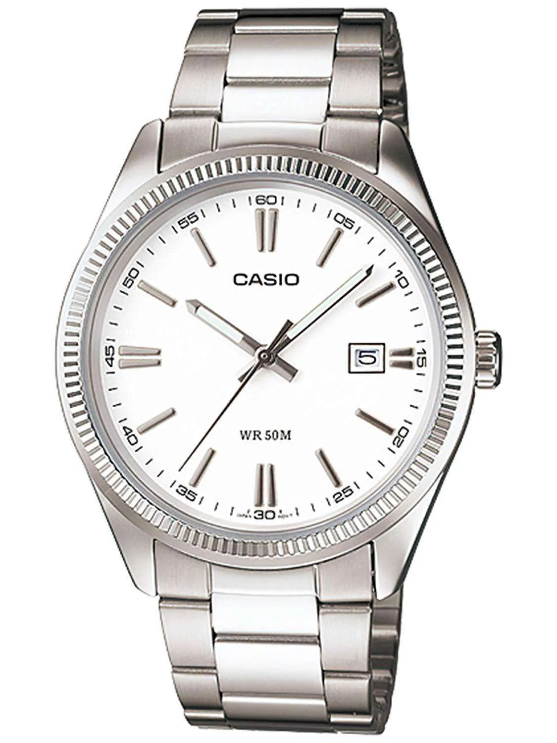 Casio MTP-1302D-7A1VDF Silver Stainless Steel Strap Watch for Men