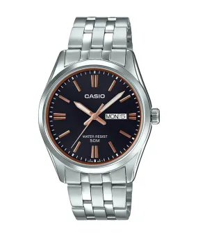 Casio MTP-1335D-1A2VDF Silver Stainless Steel Strap Watch for Men