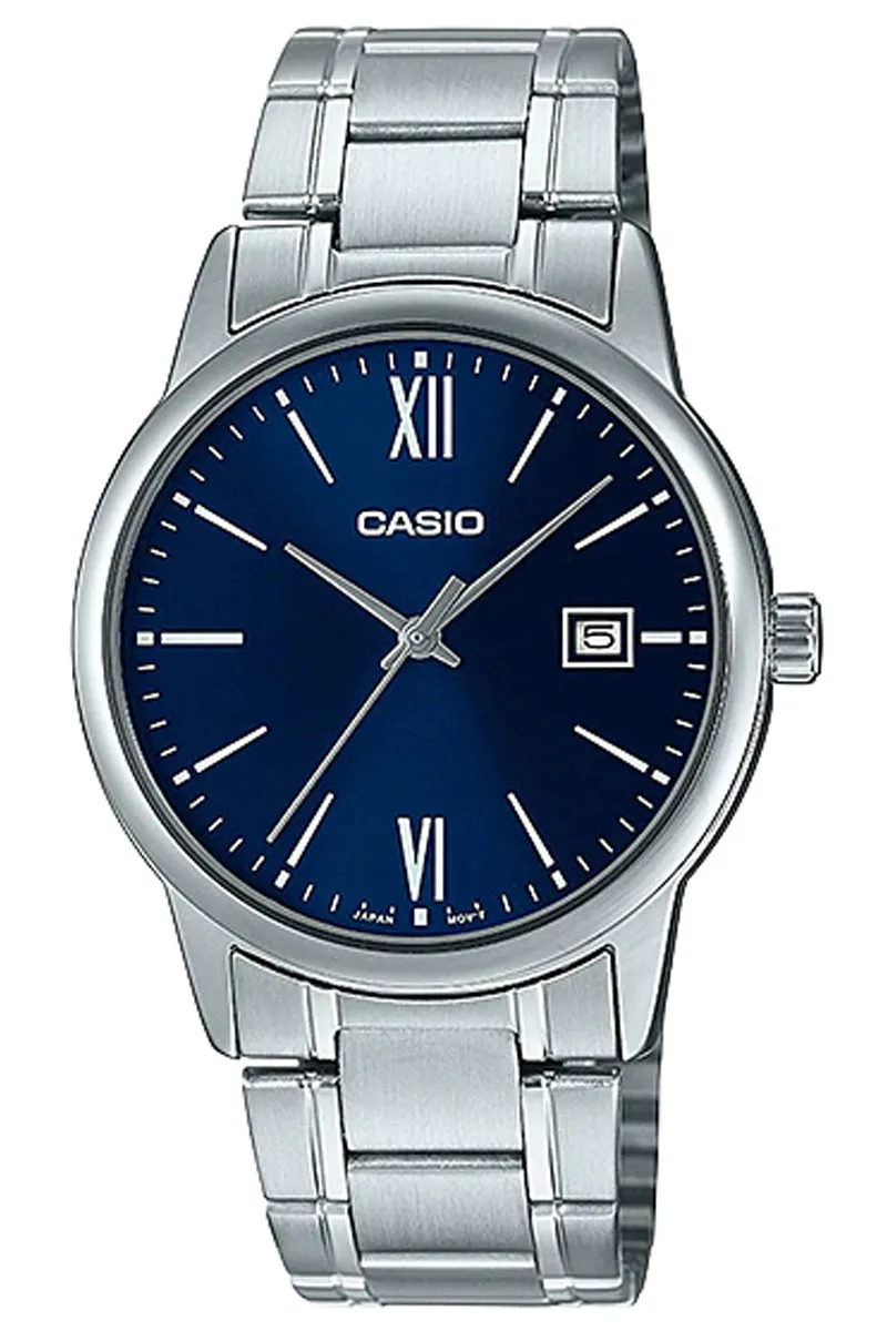 Casio MTP-V002D-2B3 Silver Stainless Strap watch for Men