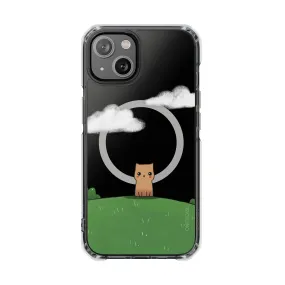 Cat in the Park Magnetic Clear Case for iPhone Series