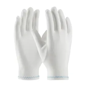 CleanTeam 98-712 Regular Weight Stretch Nylon Inspection Glove with Zig-Zag Stitched Rolled Hem - Full Fashion Pattern