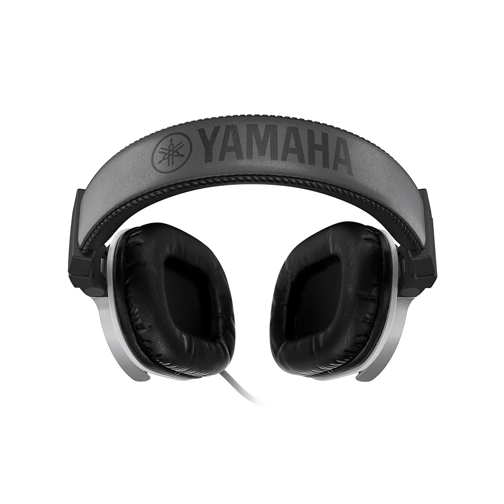 [CLEARANCE] Yamaha HPH-MT5 Stereo Studio Monitor Circumaural Headphones with 40mm CCAW Drivers, Reversible Earcups, and Detachable Male to Male 3.5mm AUX Cable for Audio Production (White)