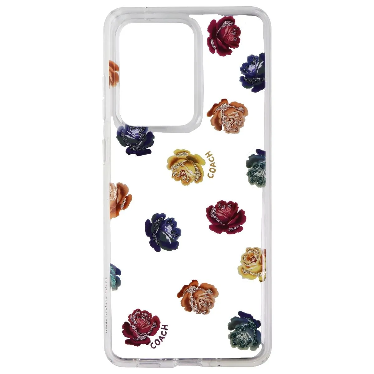 Coach New York Protective Case for Galaxy S20 Ultra (Dreamy Peony Clear/Rainbow)