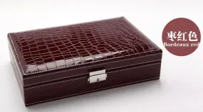 Cosmetic Leather Jewelry Box