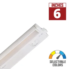 CounterMax 5K 6 Inch LED Under Cabinet Light, 2700K to 5000K, 360 Lumens, 120V, White